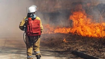 Пожар удари стопански двор край Раковски: изгоря част от покрив, има материални щети